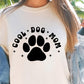 COOL DOG MOM , Retro Svg Tshirt, Png and Svg Sublimation Design, Svg Files For Cricut, Silhouette, pocket