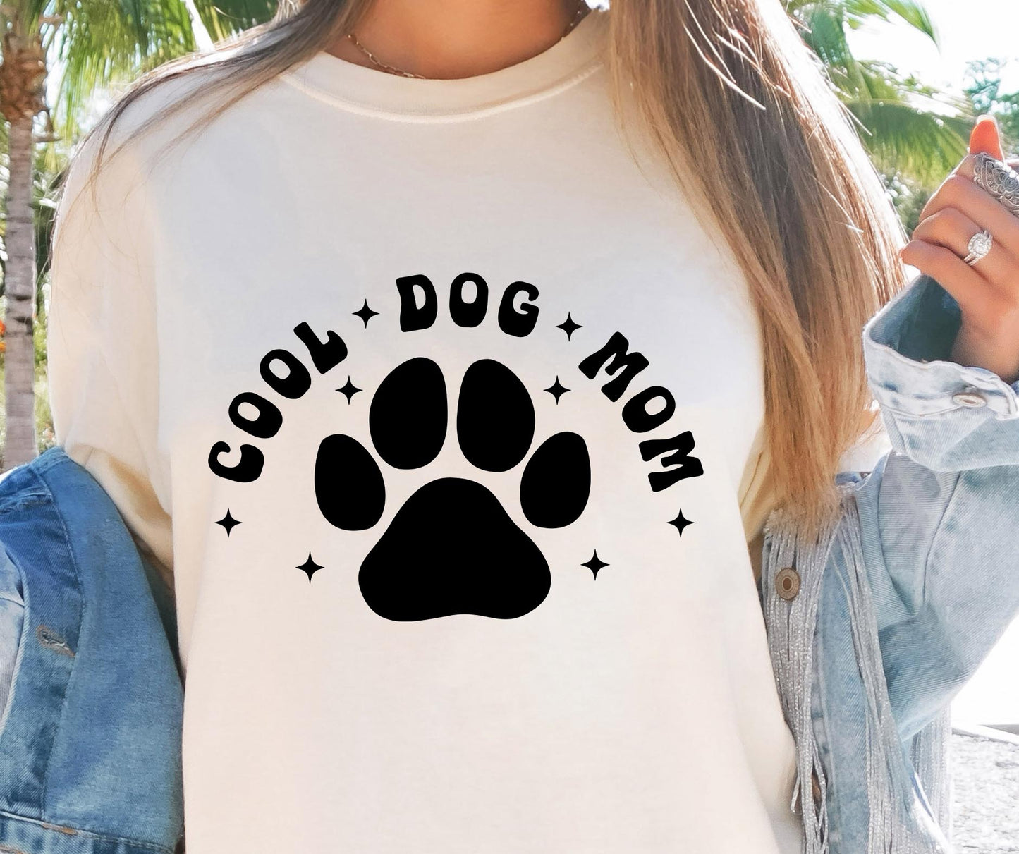 COOL DOG MOM , Retro Svg Tshirt, Png and Svg Sublimation Design, Svg Files For Cricut, Silhouette, pocket