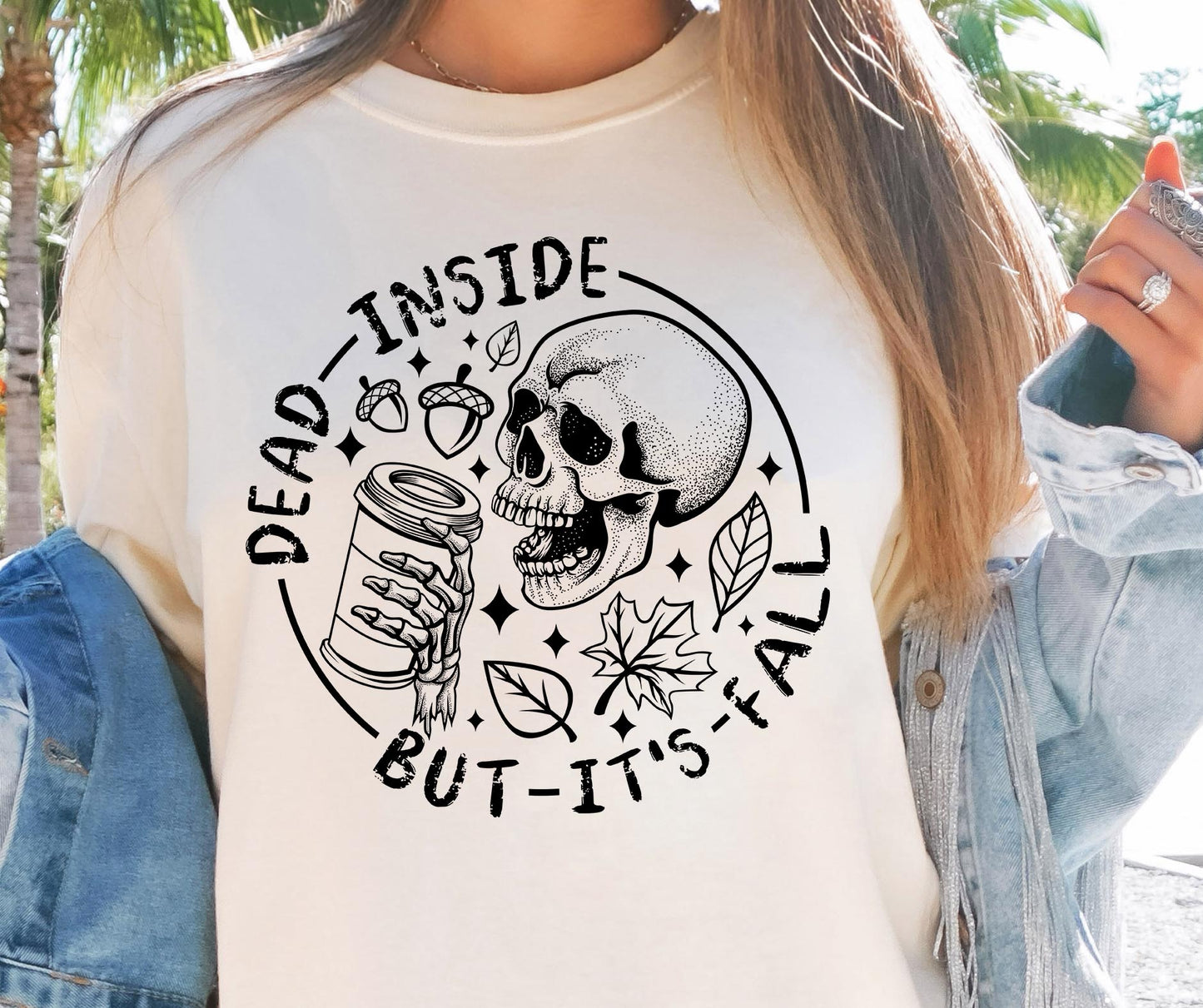 Dead Inside But Its Fall Svg Files, Svg Tshirt, Png and Svg Sublimation Design, Svg Files For Cricut, Silhouette