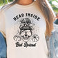 Dead Inside But Spiced Ribbon Svg Files, Svg Tshirt, Png and Svg Sublimation Design, Svg Files For Cricut, Silhouette