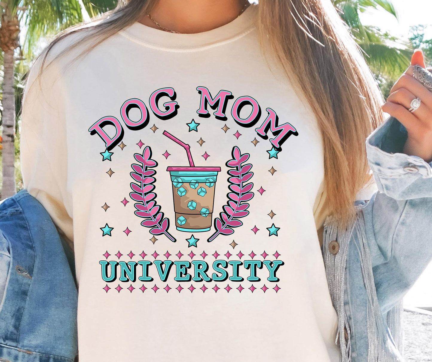 Dog Mom University T-shirt Png Design, Retro Hippy Sublimation, Funny Animal  Digital Download PNG File, Commercial Use