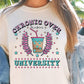 Sublimation PNG Sublimation PNG - Chronic Overthinkers Club T-shirt Png Design, Retro Hippy Sublimation, Funny Varsity Digital Download PNG File, Commercial Use-Tumblerwrapdesigns