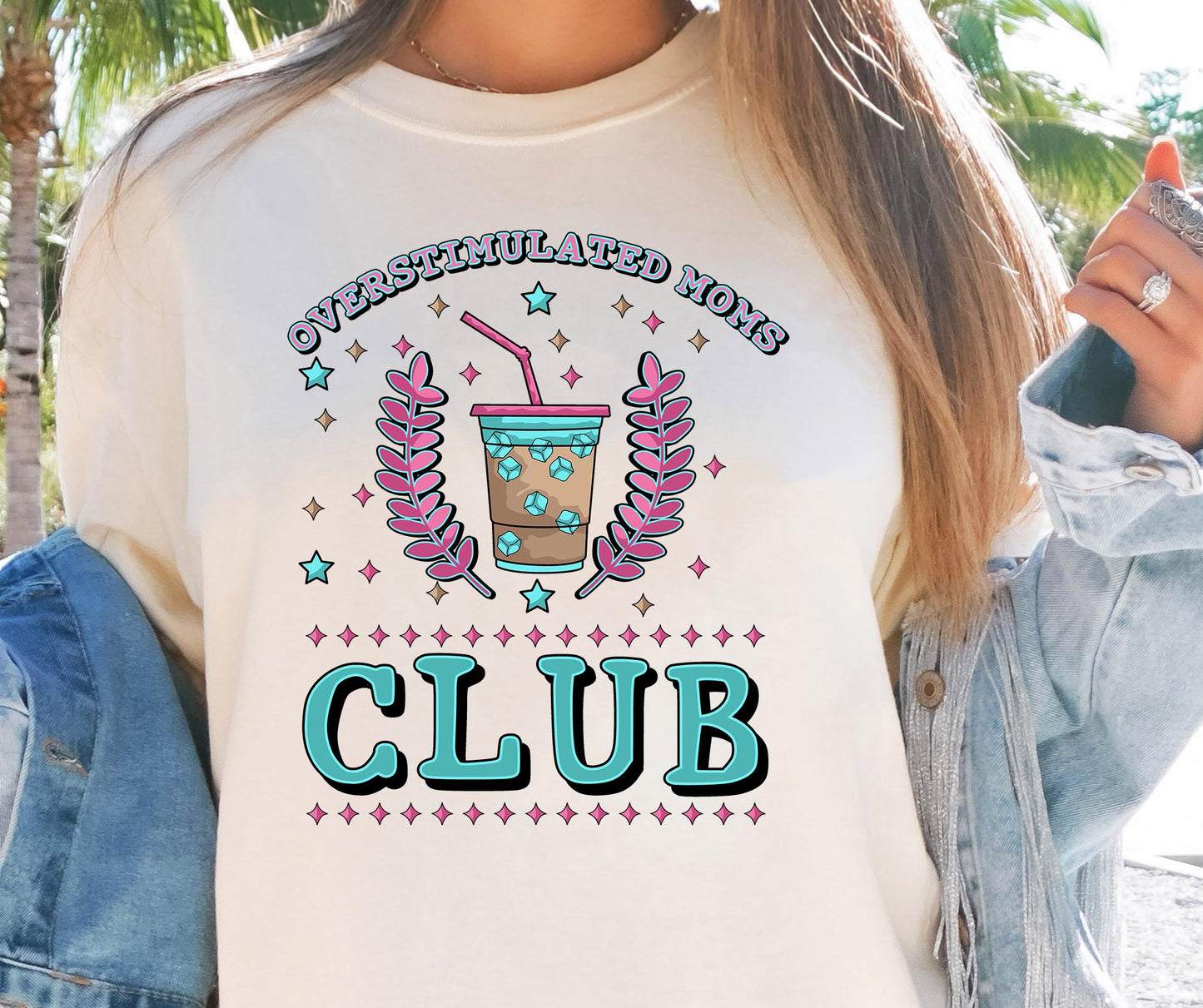 Overstimulated Moms Club T-shirt Png Design, Retro Hippy Sublimation, Varsity  Mental health Digital Download PNG File, Commercial Use