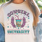 Sublimation PNG Sublimation PNG - Cowgirl University T-shirt Png Design, Retro Hippy Sublimation, Varsity Digital Download PNG File, Commercial Use-Tumblerwrapdesigns