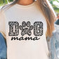 Dog mama leopard T-shirt Svg Png Design, Retro Groovy Sublimation, Dog Mom  Digital Download PNG File, Svg File, Commercial Use Matching Pocket Front Back