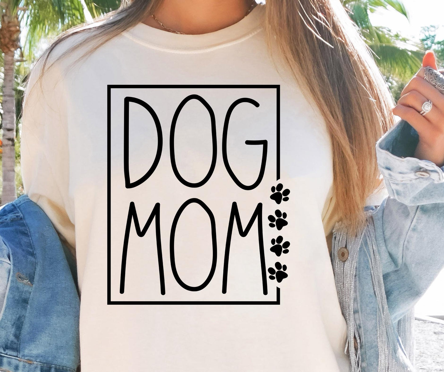 Dog Mom Square T-shirt Svg Png Design, Retro Groovy Sublimation, Dog Mom  Digital Download PNG File, Svg File, Commercial Use Matching Pocket Front Back