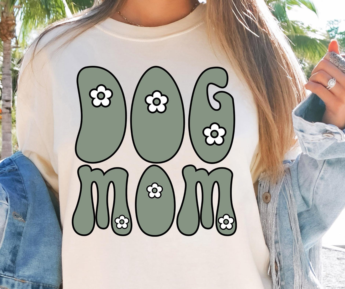 Sublimation PNG Sublimation PNG - Cute dog mom T-shirt Png Design, REtro Floral Sublimation, Motivational Digital Download PNG File,-Tumblerwrapdesigns