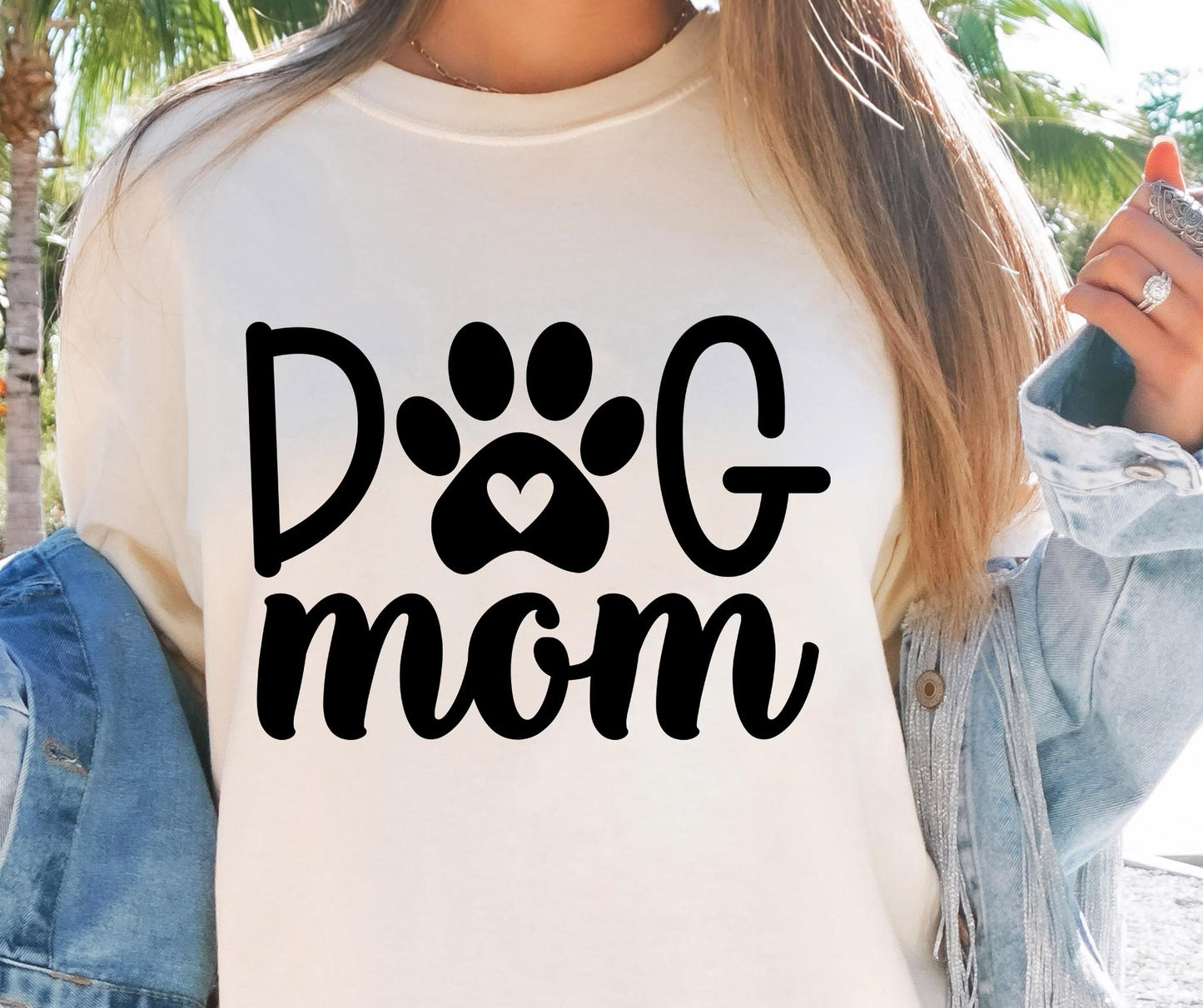 Dog Mom Paw Print T-shirt Svg Png Design, Retro Groovy Sublimation, Dog Mom  Digital Download PNG File, Svg File, Commercial Use Matching Pocket Front Back