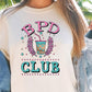 Sublimation PNG Sublimation PNG - BPD CLub T-shirt Png Design, Retro Hippy Sublimation, Varsity Mental health Digital Download PNG File, Commercial Use-Tumblerwrapdesigns