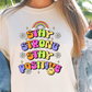 Sublimation PNG Sublimation PNG - Stay Positive Rainbow Emoji T-shirt PNG Design, Sublimation Tee Motivational Digital Download PNG File, Commercial Use-Tumblerwrapdesigns