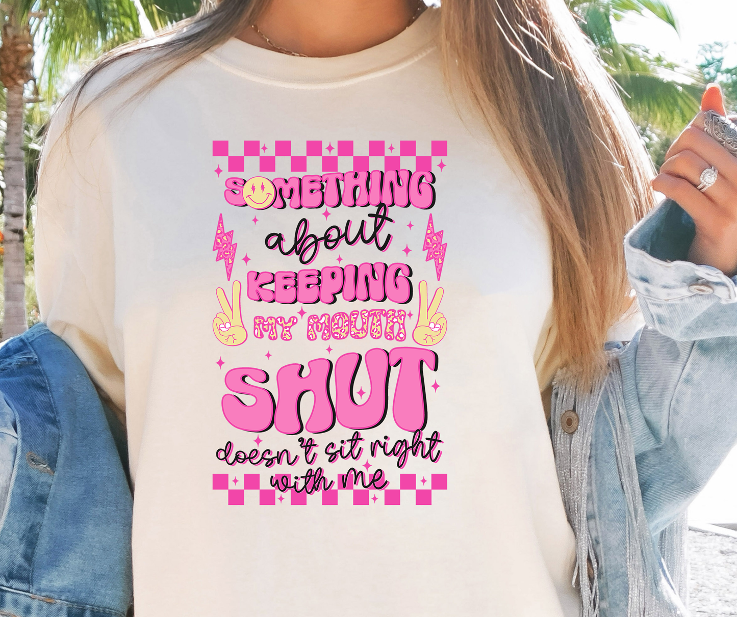 Keeping My Mouth Shut T-shirt PNG Design,  Sublimation Tee Motivational Digital Download PNG File, Commercial Use