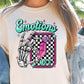 Sublimation PNG Sublimation PNG - Emotions Switch Off T-shirt Png Design, Retro Hippy Sublimation, Skeleton Digital Download PNG File, Commercial Use-Tumblerwrapdesigns