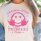 Sublimation PNG Sublimation PNG - Chronic Overthinkers club T-shirt Png Design, Retro Smile Skeleton Sublimation, Groovy Gothic Digital Download PNG File,-Tumblerwrapdesigns