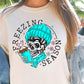 Sublimation PNG Sublimation PNG - Freezing Season Winter Skeleton T-shirt PNG Design, Sublimation Tee Motivational Digital Download PNG File, Commercial Use (1)-Tumblerwrapdesigns