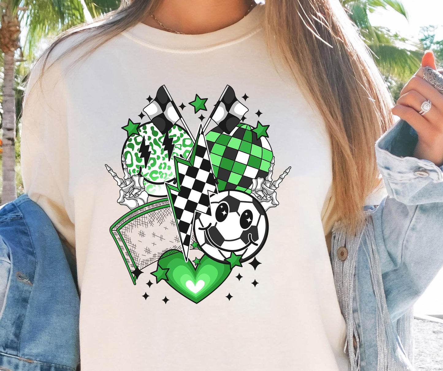 Soccer Sports T-shirt Png Design, Retro Smile Sublimation, Groovy Vibes Digital Download PNG File, Commercial Use