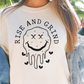 Sublimation PNG Sublimation PNG - Rise and Grind Dead Face EmojiT-shirt PNG Design, Sublimation Tee Motivational Digital Download PNG File, Commercial Use-Tumblerwrapdesigns