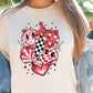 Sublimation PNG Sublimation PNG - Cheerleader T-shirt Png Design, Retro Smile Sublimation, Groovy Vibes Digital Download PNG File, Commercial Use-Tumblerwrapdesigns