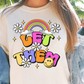 Sublimation PNG Sublimation PNG - Let Them Rainbow Emoji T-shirt PNG Design, Sublimation Tee Motivational Digital Download PNG File, Commercial Use-Tumblerwrapdesigns