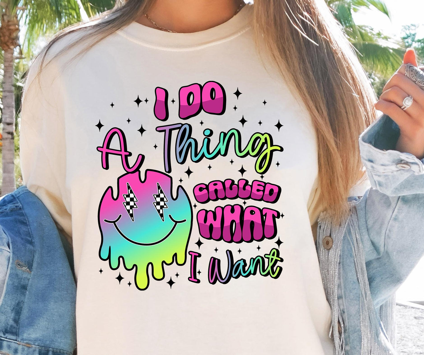 I do a thing called what i want  T-shirt Png Design, Skeleton Floral Sublimation, Motivational Digital Download PNG File,