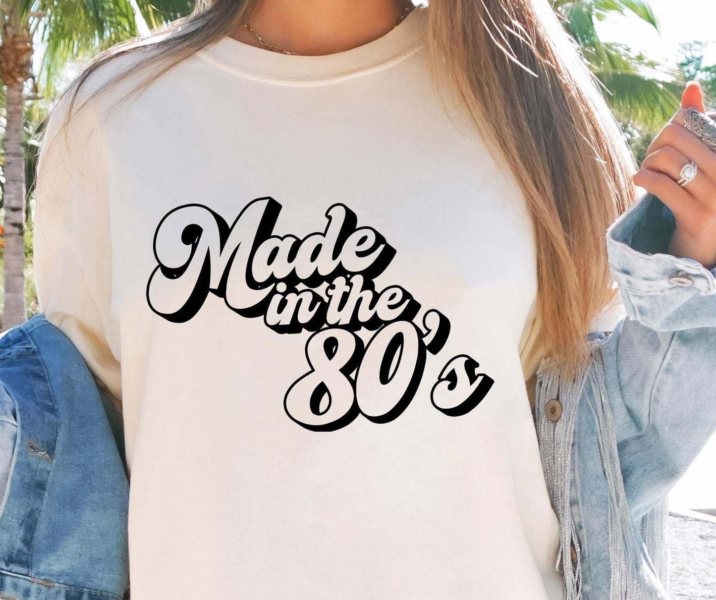 Made in the 80S SVG and PNG, Retro Font T-shirt Design, Svg Files For Cricut, Silhouette, Digital Download