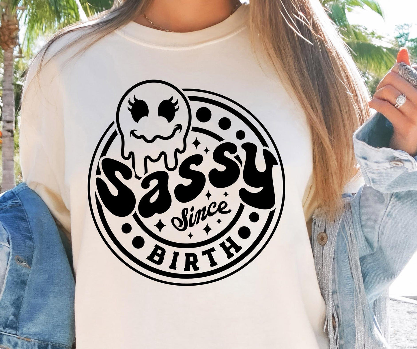 Sassy since Birth Svg Png, Sublimation Design, Sassy Retro Png svg, Sarcastic Png, Funny Quote, Sublimation Design, shirt design