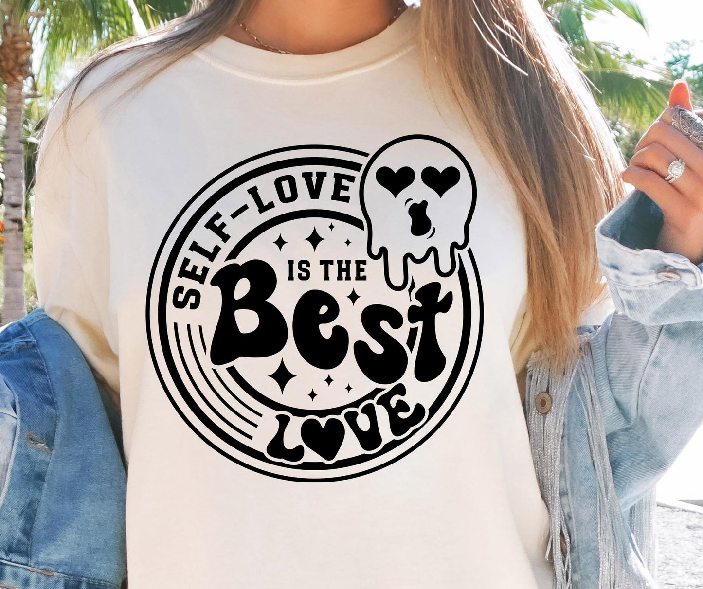 Self love is the best love Svg Png, Sublimation Design, Smile Retro Png svg, Inspirational Png, Motivational Quote, Sublimation Design