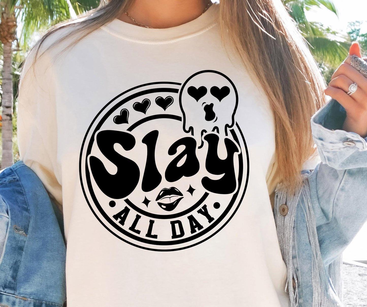 Slay all Day Svg Png, Sublimation Design, Sassy Retro Png svg, Sarcastic Png, Funny Quote, Sublimation Design, shirt design