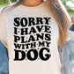 Sorry I have plans with my Dog T-shirt Svg Png Design, Retro Groovy Sublimation, Dog Mom  Digital Download PNG File, Svg File, Commercial Use Matching Pocket Front Back