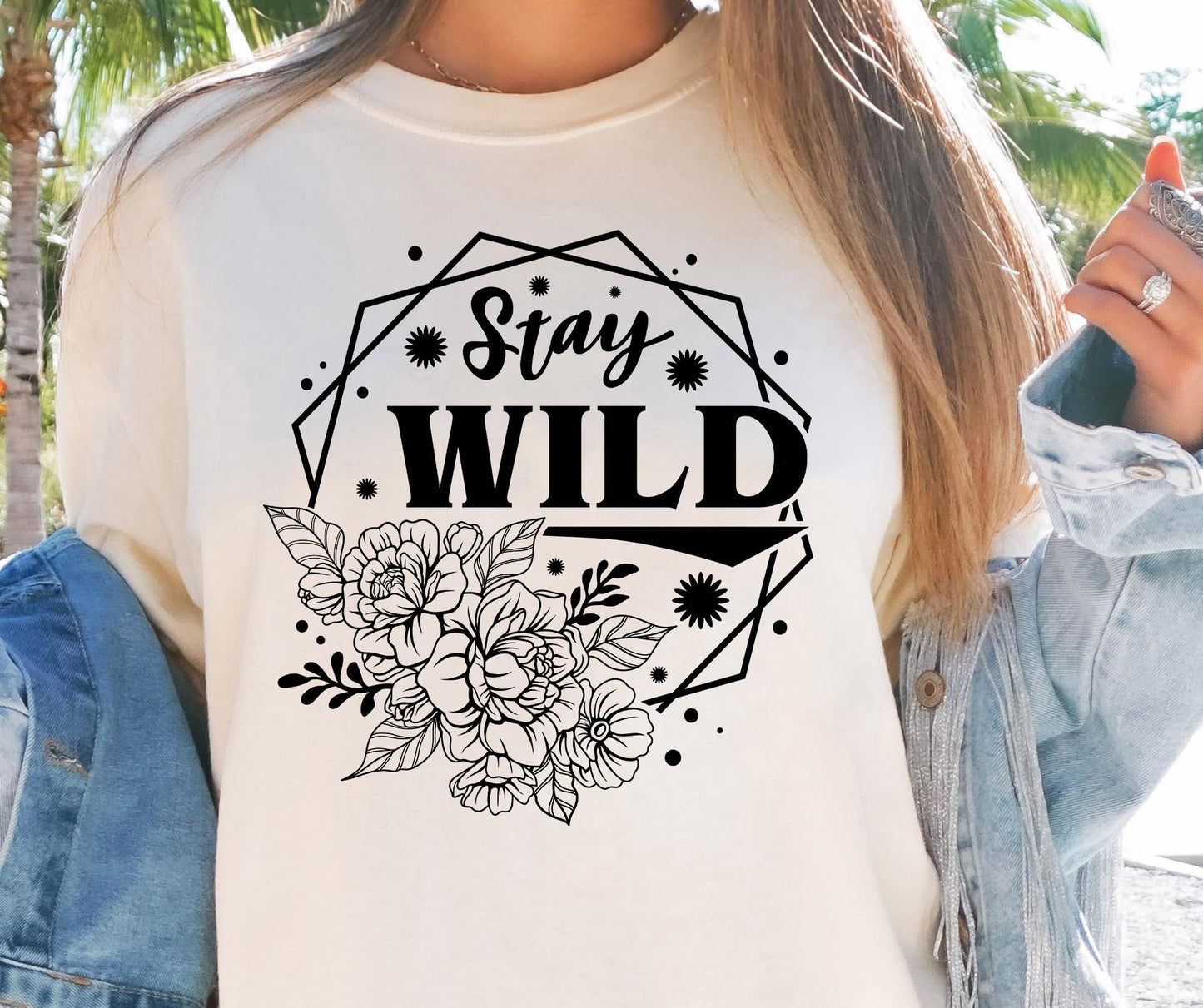 Stay Wild Svg Files, Svg Tshirt, Png and Svg Sublimation Design, Svg Files For Cricut, Silhouette